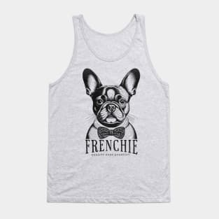 Frenchie Dog Vintage illustration Textured French Bulldog Retro Art Tank Top